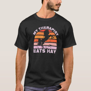 Mein Therapeut isst Heu Landpferd Damen T-Shirt