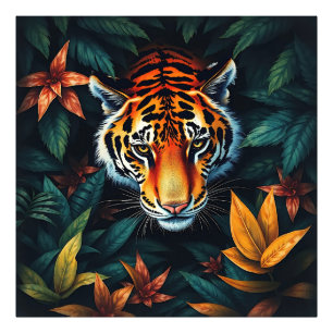 „Mein Tiger“ – Farbporträt eines Tigers Fotodruck