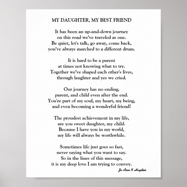 MEIN TOCHTER, MEIN FREUND POSTER (Vorne)