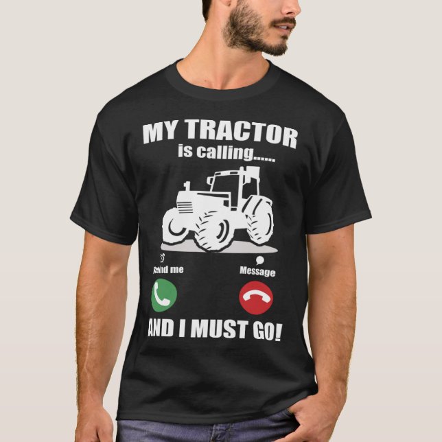 Mein Traktor ruft T-Shirt (Vorderseite)