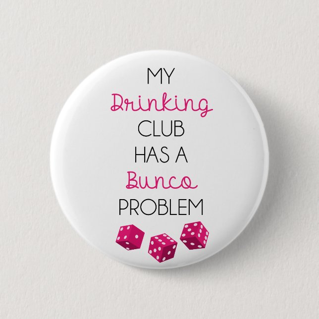 Mein trinkender Verein hat ein lustiges Button (Vorderseite)