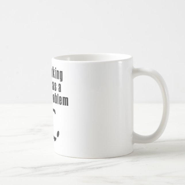 Mein trinkendes Team hat ein Rugby-Problem Kaffeetasse (Rechts)