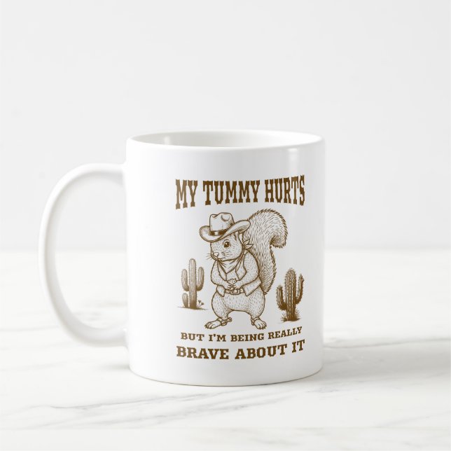 Mein Tumor tut weh, aber ich bin wirklich tapfer d Kaffeetasse (Links)