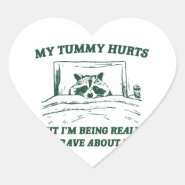 Mein Tumor tut weh, aber ich bin wirklich tapfer d Runder Aufkleber