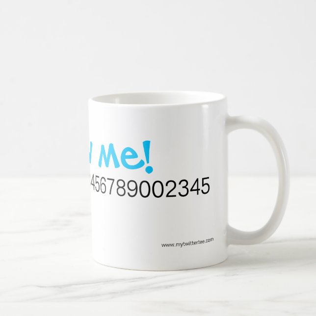 Mein Twitter-T-Shirt - Trinkbehälter Kaffeetasse (Rechts)