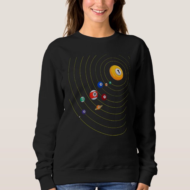 Mein Universum  Pool Billard Sweatshirt (Vorderseite)