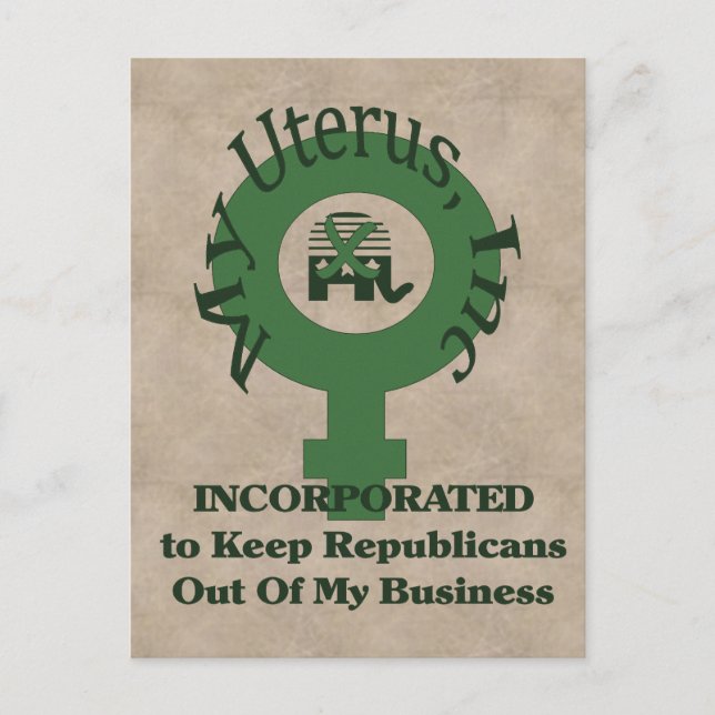 Mein Uterus, Inc. Postkarte (Vorderseite)