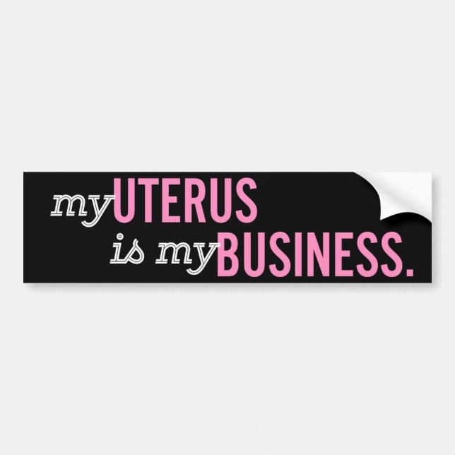 Mein Uterus ist mein Geschäftsroe v. Wade Pro Choi Autoaufkleber (Vorne)