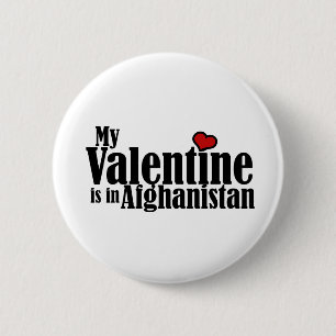 Mein Valentin ist in Afghanistan Button