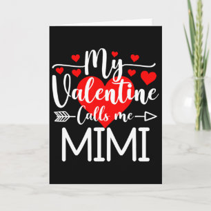 Mein Valentin nennt mich Mimi Lustiger Valentinsta Karte