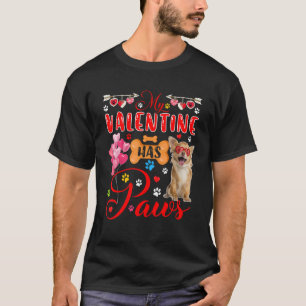 Mein Valentine hat eine Niedliche Chihuahua-Sonnen T-Shirt