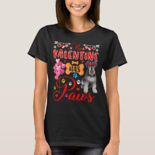 Mein Valentine hat eine Niedliche Schnauzer-Sonnen T-Shirt