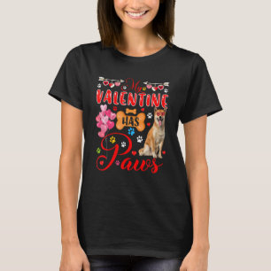 Mein Valentine hat Niedliche Shiba-Sonnenbrillen, T-Shirt