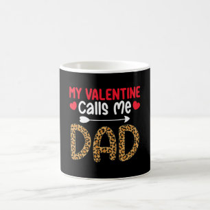 Mein Valentine nennt mich Vater Leopard Buffalo Ka Kaffeetasse