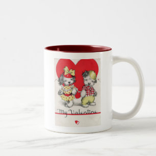 Mein Valentine Zweifarbige Tasse