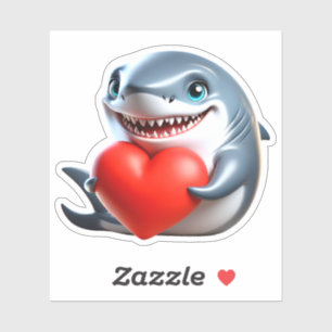 Mein Valentinhai Aufkleber