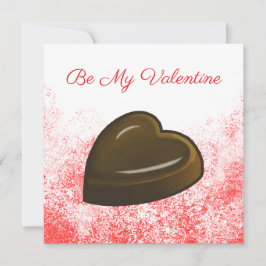 Mein Valentins-Schokoladenherz Feiertagskarte