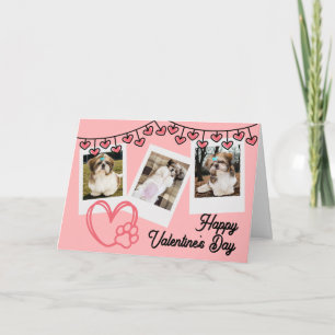 Mein Valentinstag hat Pfoten Feiertagskarte