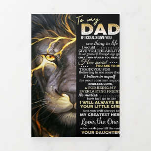Mein Vater   Adorable Letter   Liebliches Geschenk Dreifach Gefaltete Ankündigung