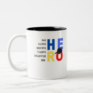 Mein Vater, der Sohn des Heldenlehrers und Chauffe Zweifarbige Tasse