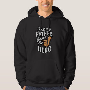 Mein Vater für immer mein Held Tribut Zitat Hoodie