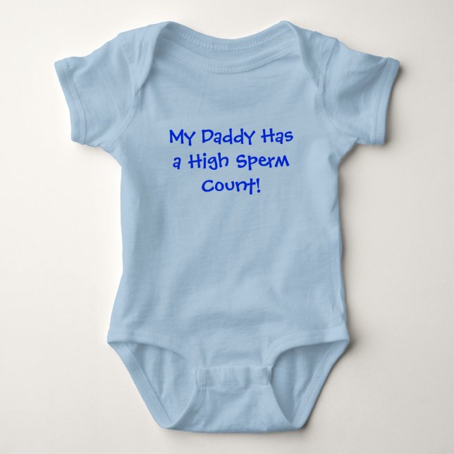 Mein Vater hat eine hohe Spermienanzahl Baby Strampler (Vorderseite)