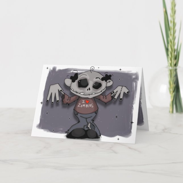 Mein Vater Herz Zombies Karte (Vorderseite)