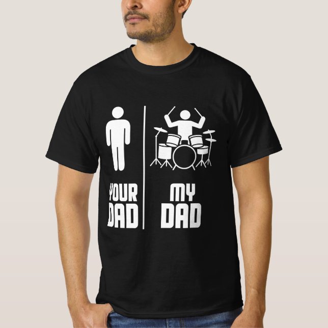 Mein Vater Ihr Vater Drummer T-Shirt (Vorderseite)
