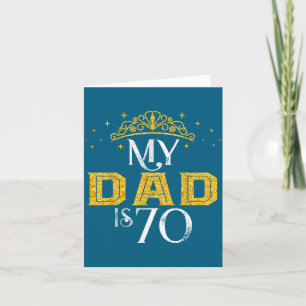 Mein Vater ist 70 Jahre alt, alles Gute zum 70. Ge Karte