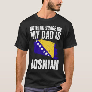 Mein Vater ist bosnisch Bosnien-Stolz-Flagge Erbe  T-Shirt