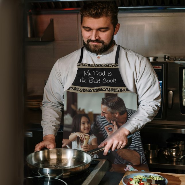Mein Vater ist das Best Cook Foto Schürze (My Dad is best cook Photo Apron)