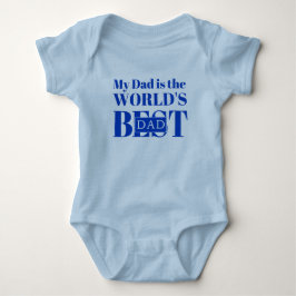Mein Vater ist der beste Vater der Welt Baby Strampler