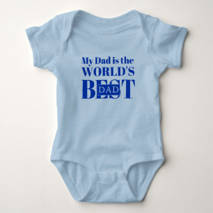 Mein Vater ist der beste Vater der Welt Baby Strampler