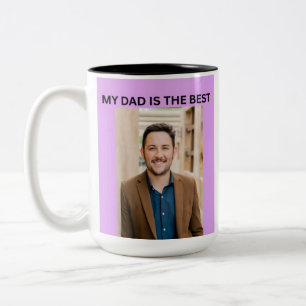 MEIN VATER IST DER BESTE ZWEIFARBIGE TASSE