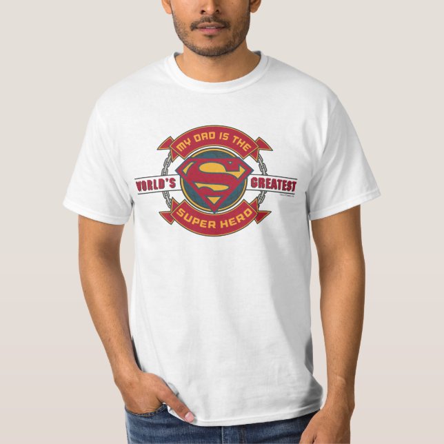 Mein Vater ist der größte Superheld der Welt T-Shirt (Vorderseite)