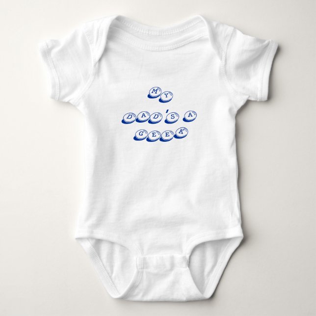 Mein Vater ist ein Geek Baby Strampler (Vorderseite)