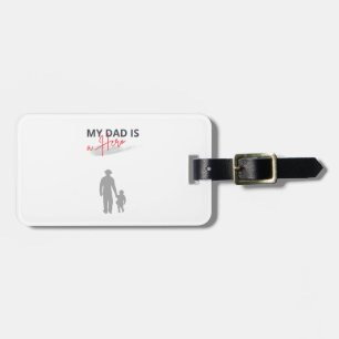 Mein Vater ist ein Held Tagesdesign des Minimali Gepäckanhänger