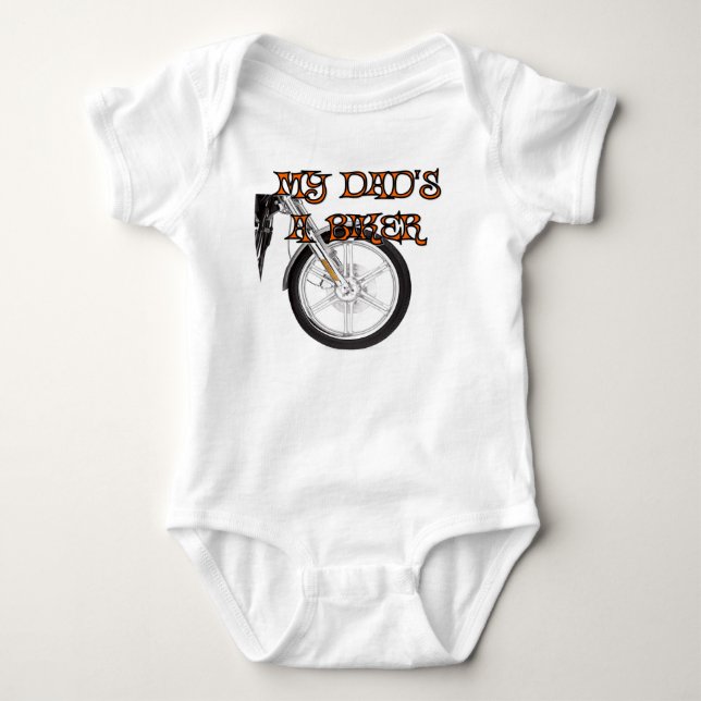 Mein Vater ist ein Radfahrer Baby Strampler (Vorderseite)