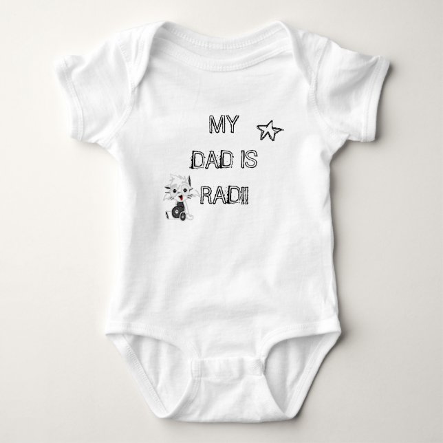 MEIN VATER IST KRASS BABY STRAMPLER (Vorderseite)