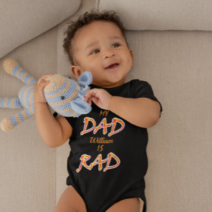 Mein Vater ist Krass Individuelle Name Baby hinzuf Baby Strampler