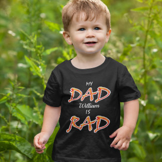 Mein Vater ist Krass Individuelle Name hinzufügen Kleinkind T-shirt