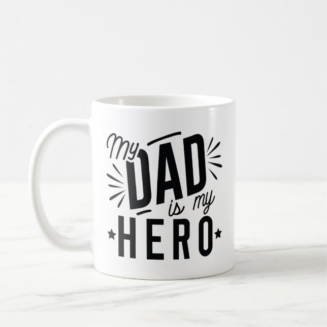 Mein Vater ist mein Held Kaffeetasse (Links)