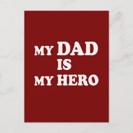 Mein Vater ist mein Held Postkarte