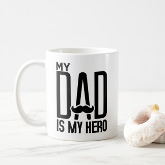 Mein Vater ist mein Held - Vatertag Typografie Art Kaffeetasse