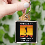 Mein Vater ist mein Lieblings-Golfer per Individue Schlüsselanhänger<br><div class="desc">Passen Sie den Text an, und erstellen Sie einfach Ihren personalisierten Schlüsselanhänger. Klicken Sie auf DESIGN BEARBEITEN und klicken Sie anschließend auf HINTERGRUND BEARBEITEN, um die Hintergrundfarbe zu ändern. Sie können dieses Design auf andere Zazzle-Produkte übertragen und an die meisten Zazzle-Produkte anpassen. Standard Studio Designs werden in hochauflösender Grafik für...</div>