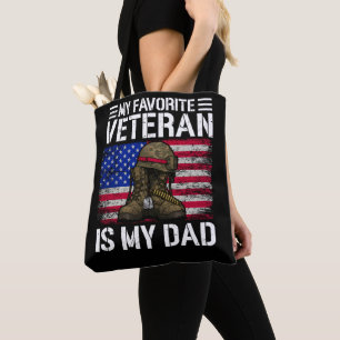 Mein Vater ist mein Lieblingsveteran Militärvater- Tasche