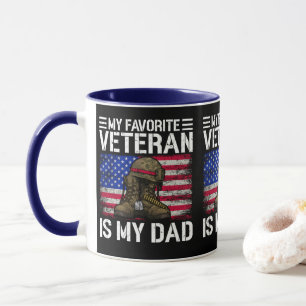 Mein Vater ist mein Lieblingsveteran Militärvater- Tasse