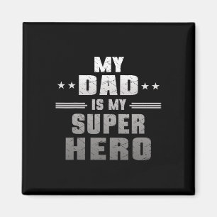 Mein Vater ist mein Super Held Daddy Pa Vatertag Magnet