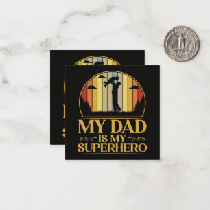 Mein Vater ist mein Superheld Mitteilungskarte
