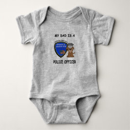 Mein Vater ist Polizist Baby Bodysuit Baby Strampler